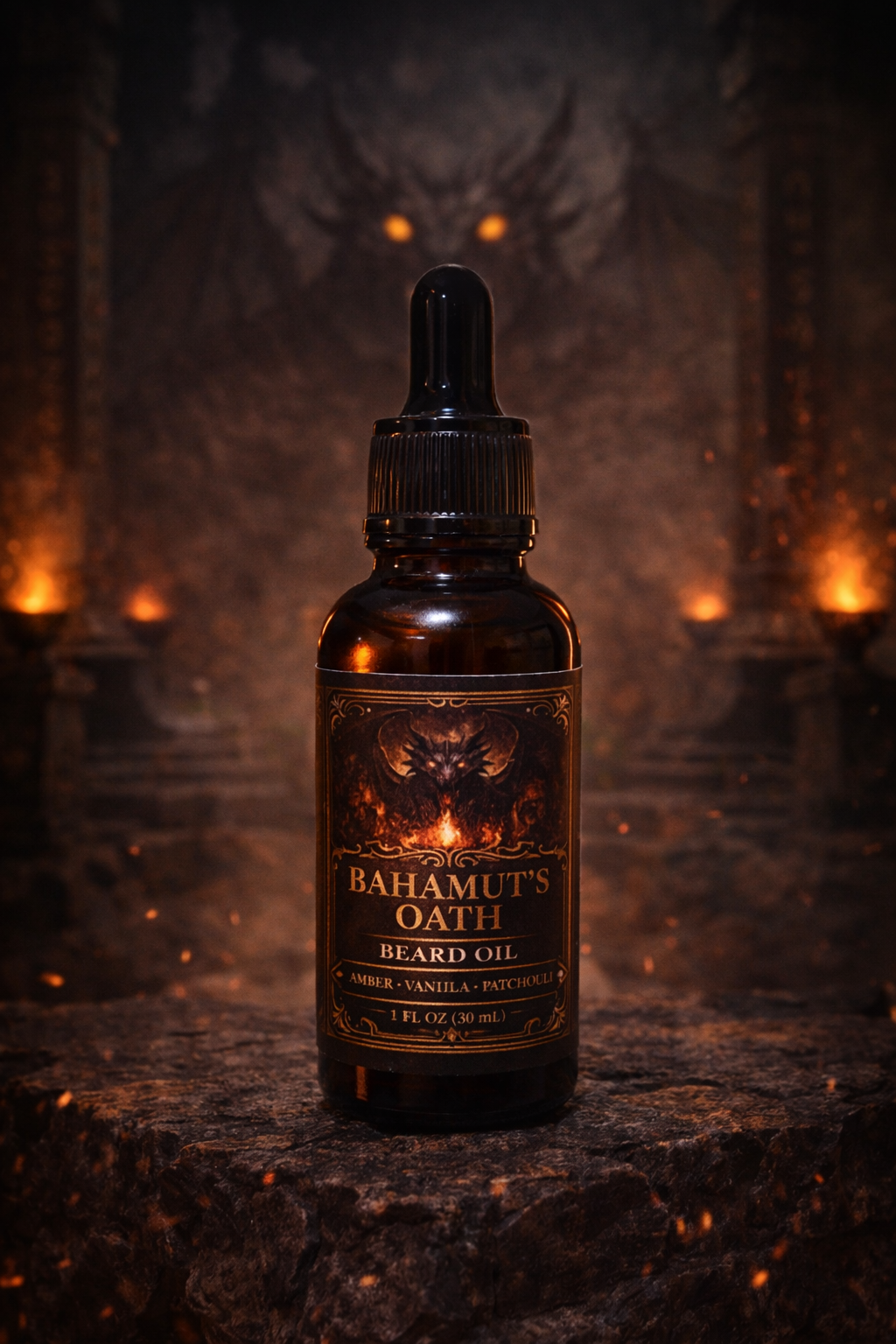 Bahamut’s Oath Premium Beard Oil by Figaro Forge