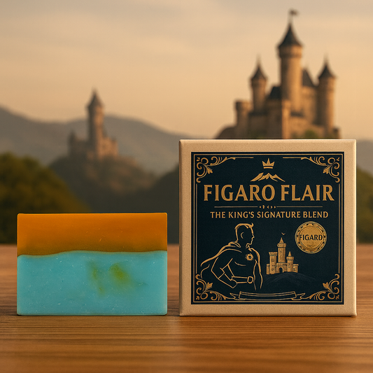 Figaro Flair – Regal Blue Sandalwood Soap Bar by Figaro Forge