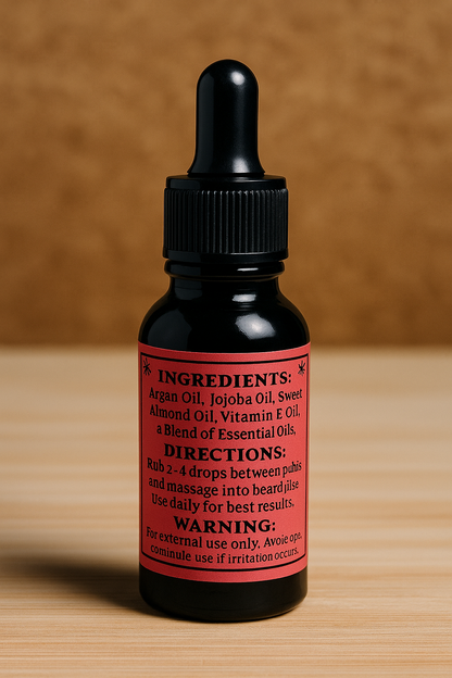 Ifrit’s Ember – Premium Beard Oil (0.5 oz) | Spicy Cinnamon & Citrus Beard Grooming Oil