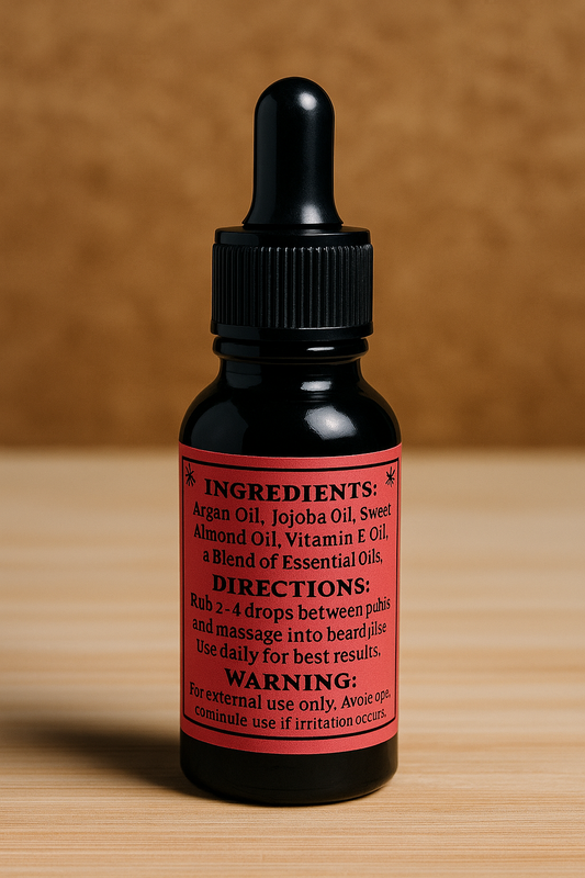 Ifrit’s Ember – Premium Beard Oil (0.5 oz) | Spicy Cinnamon & Citrus Beard Grooming Oil