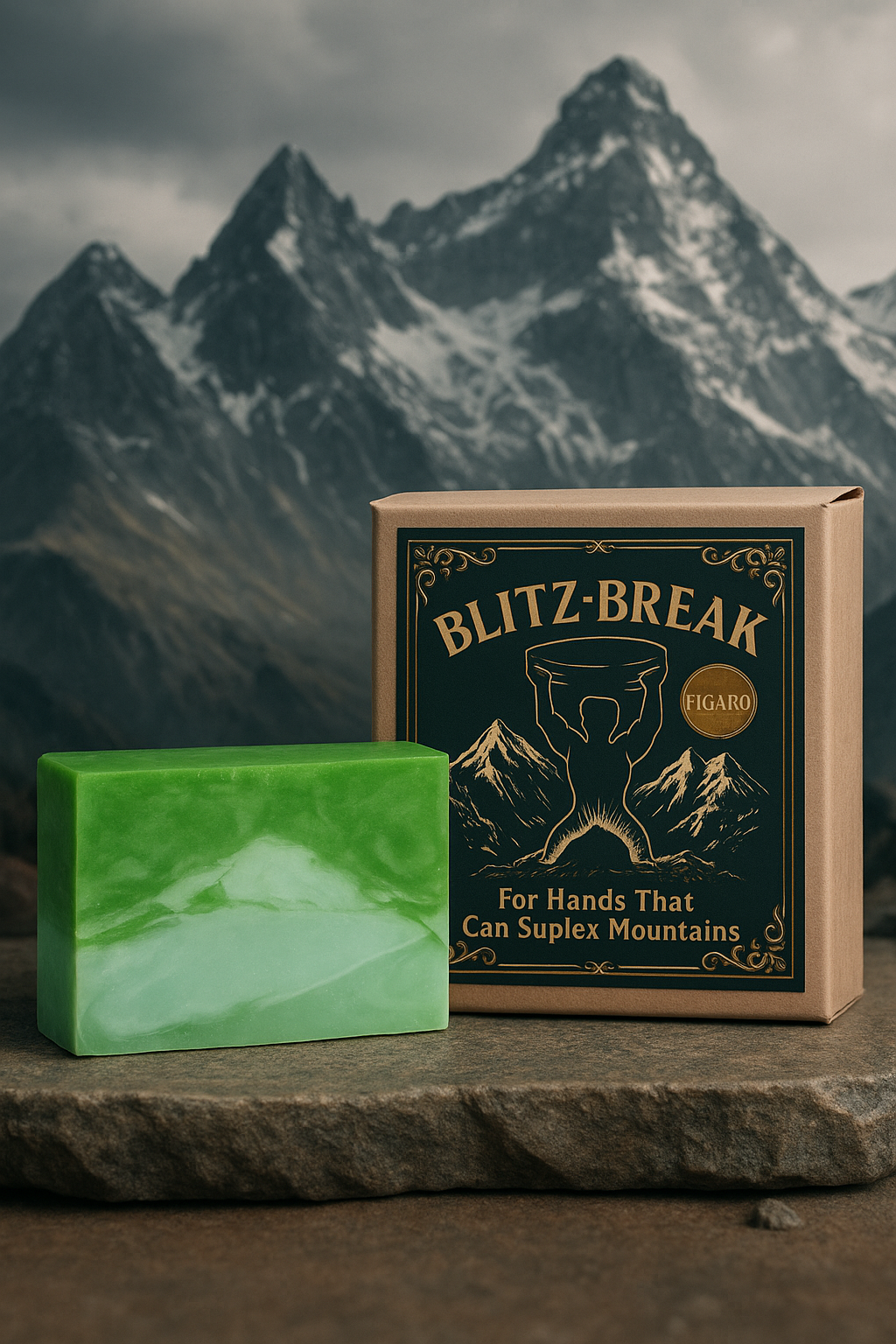Blitz Break – Mountain-Mint Exfoliating Soap Bar