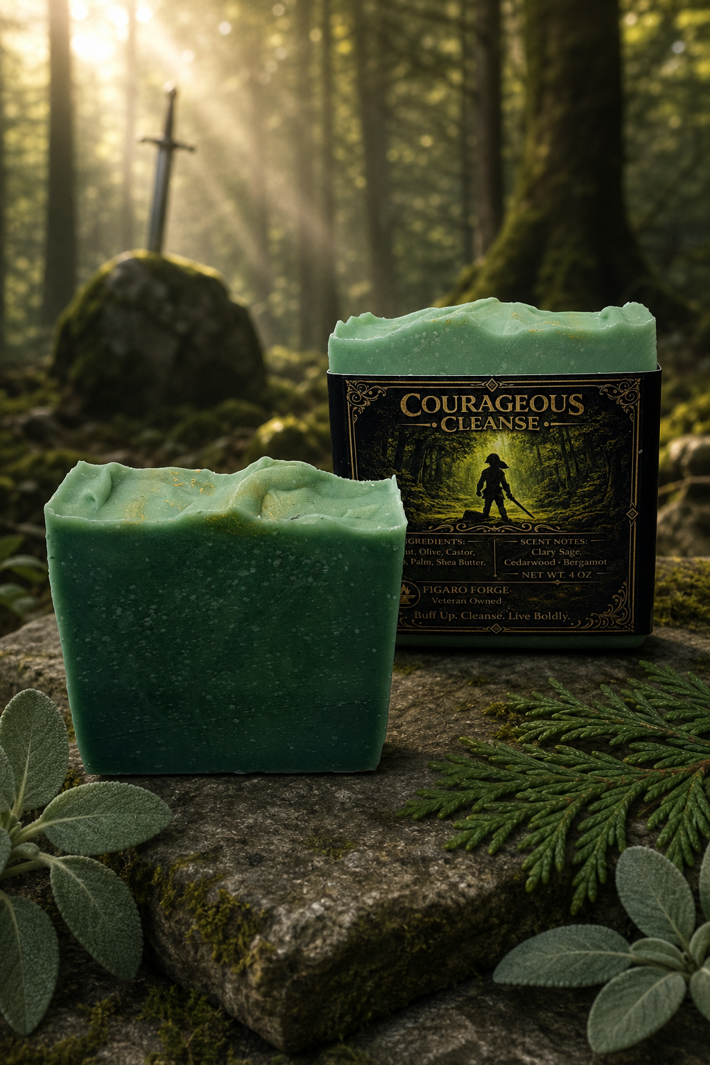 Courageous Cleanse – Herbal Forest Fresh Soap