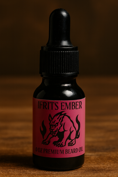 Ifrit’s Ember – Premium Beard Oil (0.5 oz) | Spicy Cinnamon & Citrus Beard Grooming Oil